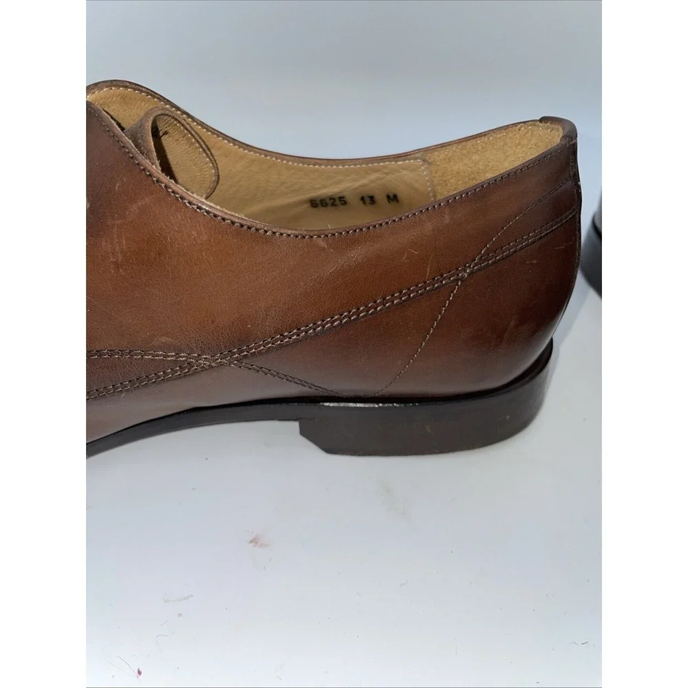 Mercanti Fiorentini Oxfords Apron Toe Shoes US 13 Brown‎ Leather ITALY